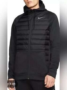 Nike Men’s Therma Winterized Full Zip  Vest Hoodie Jacket